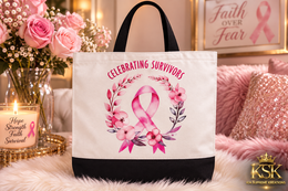 Celebrating Survivors™ Awareness Canvas Tote