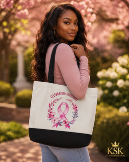 Celebrating Survivors™ Awareness Canvas Tote