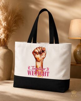 Together We Fight™ Awareness Canvas Tote