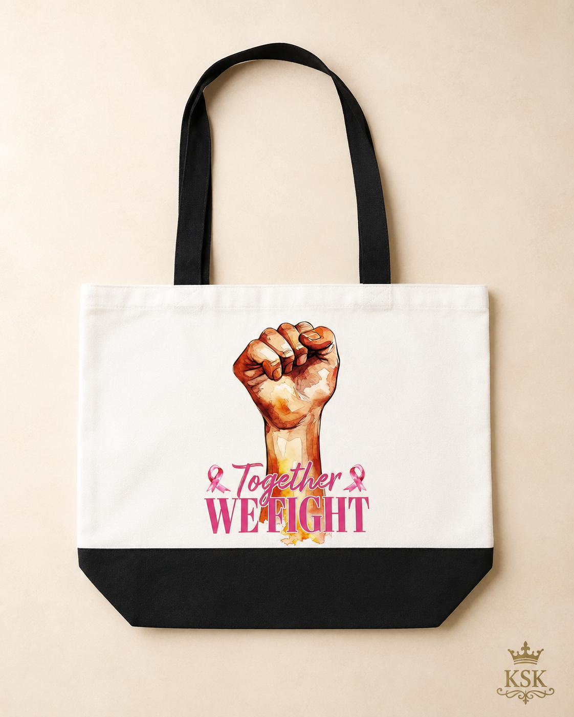 Together We Fight™ Awareness Canvas Tote