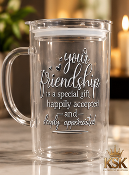 Friendship Is a Gift™ Limited Edition Rhinestone Glass Mug