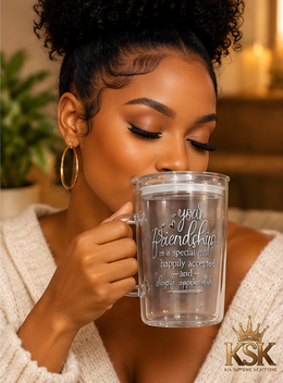 Friendship Is a Gift™ Limited Edition Rhinestone Glass Mug