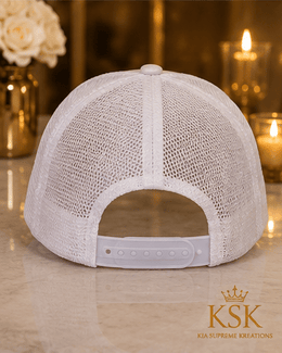 Aquarius™ Zodiac Rhinestone Trucker Hat – Kia Supreme Kreations product image 4