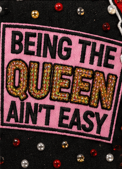 Being the Queen™ Rhinestone Trucker Hat – Kia Supreme Kreations product image 2
