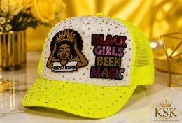 BGBM™ Statement Rhinestone Trucker Hat – Kia Supreme Kreations product image 3