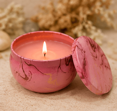 Blush Marble Luxury Artisan Candle – Kia Supreme Kreations product image 2