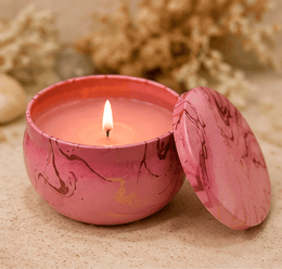Blush Marble Luxury Artisan Candle – Kia Supreme Kreations product image 2