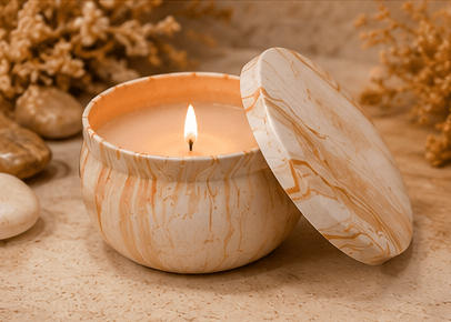 Blush Marble Luxury Artisan Candle – Kia Supreme Kreations product image 5
