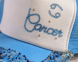 Cancer™ Zodiac Rhinestone Trucker Hat – Kia Supreme Kreations product image 9