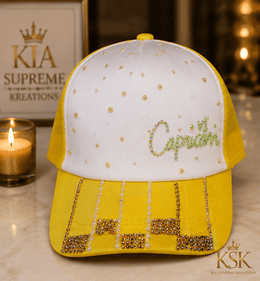 Capricorn™ Zodiac Rhinestone Trucker Hat – Kia Supreme Kreations product image 1