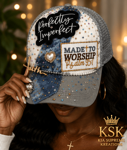 Faith™ Rhinestone Trucker Hat – Kia Supreme Kreations product image 4