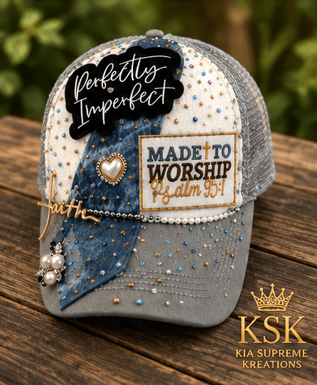 Faith™ Rhinestone Trucker Hat – Kia Supreme Kreations product image 2