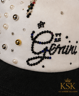 Gemini™ Zodiac Rhinestone Trucker Hat – Kia Supreme Kreations product image 7