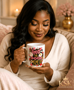 God Is Good All the Time™ Christian Mug | Luxury Faith Coffee Mug | Kia Supreme Kreations – Kia Supreme Kreations product image 3