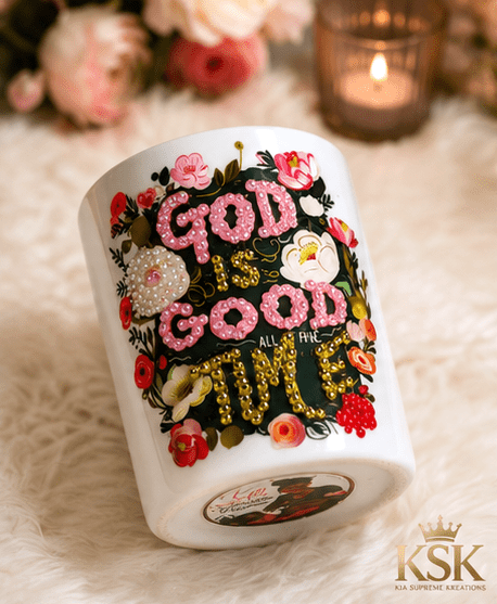 God Is Good All the Time™ Christian Mug | Luxury Faith Coffee Mug | Kia Supreme Kreations – Kia Supreme Kreations product image 2