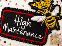 High Maintenance™ Rhinestone Trucker Hat – Kia Supreme Kreations product image 5