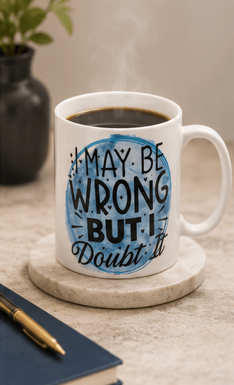 I May Be Wrong™ Statement Ceramic Mug – Kia Supreme Kreations product image 7