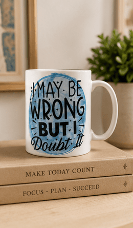 I May Be Wrong™ Statement Ceramic Mug – Kia Supreme Kreations product image 5