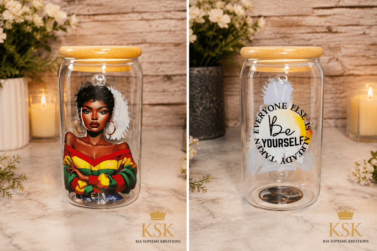 KSK Decorative Art Jar – Kia Supreme Kreations product image 3