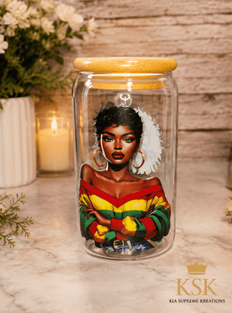 KSK Decorative Art Jar – Kia Supreme Kreations product image 1