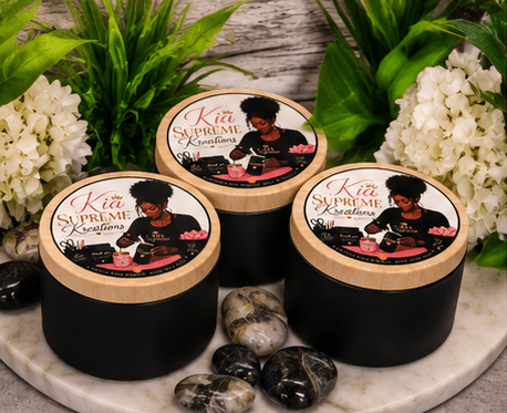 Kia Supreme Kreations Signature Collection™ | Luxury 3-Piece Soy Candle Gift Set | 4 oz or 8 oz Hand-Poured Candles – Kia Supreme Kreations product image 1