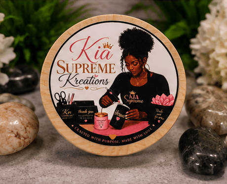 Kia Supreme Kreations Signature Collection™ | Luxury 3-Piece Soy Candle Gift Set | 4 oz or 8 oz Hand-Poured Candles – Kia Supreme Kreations product image 6