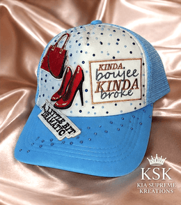 Kinda™ Rhinestone Trucker Hat – Kia Supreme Kreations product image 4