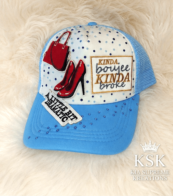 Kinda™ Rhinestone Trucker Hat – Kia Supreme Kreations product image 1
