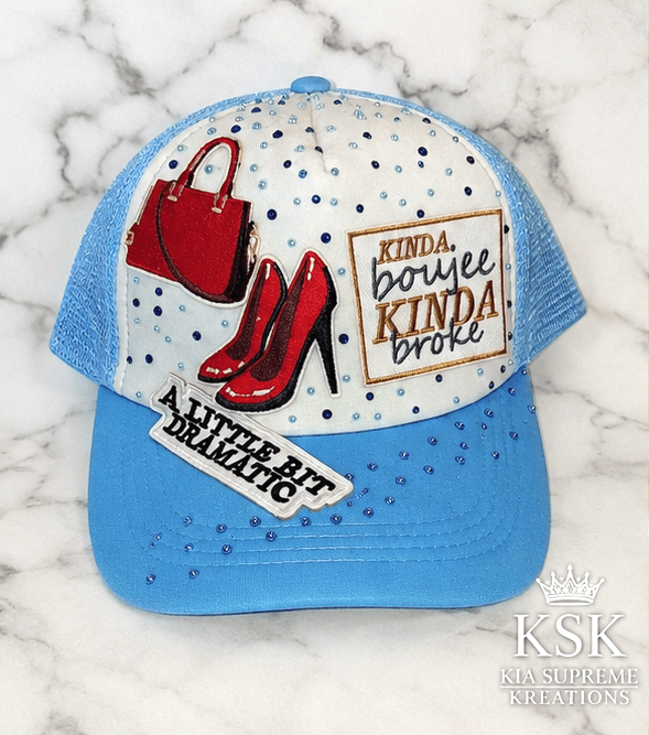 Kinda™ Rhinestone Trucker Hat – Kia Supreme Kreations product image 3