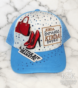 Kinda™ Rhinestone Trucker Hat – Kia Supreme Kreations product image 3