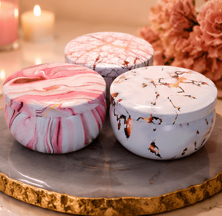 KSK Signature Marble Candle Collection – 3-Piece Luxury Soy Candle Gift Set (2 oz Each) – Kia Supreme Kreations product image 3