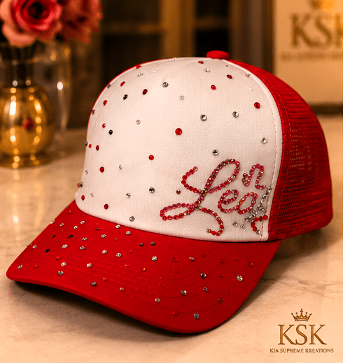 Leo™ Zodiac Rhinestone Trucker Hat – Kia Supreme Kreations product image 7