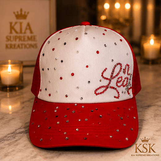Leo™ Zodiac Rhinestone Trucker Hat – Kia Supreme Kreations product image 8