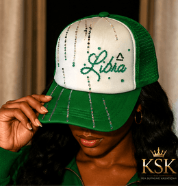 Libra™ Zodiac Rhinestone Trucker Hat – Kia Supreme Kreations product image 3