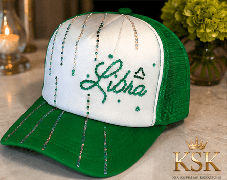 Libra™ Zodiac Rhinestone Trucker Hat – Kia Supreme Kreations product image 2