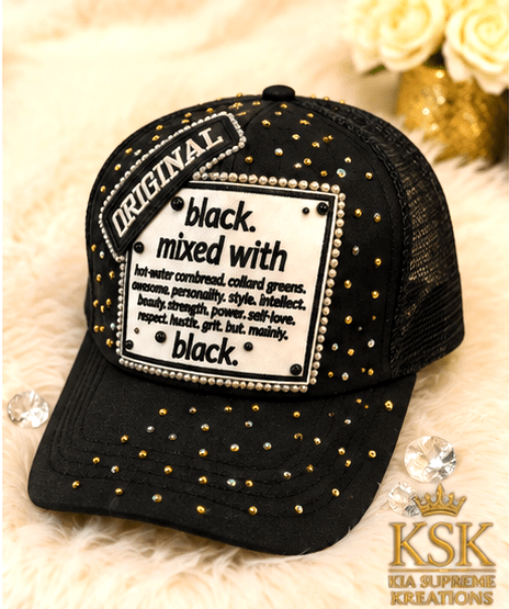 Mixed With™ Rhinestone Trucker Hat – Kia Supreme Kreations product image 2