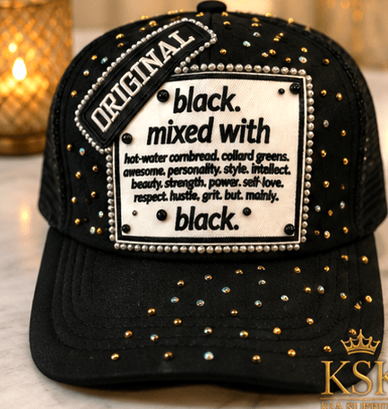 Mixed With™ Rhinestone Trucker Hat – Kia Supreme Kreations product image 1