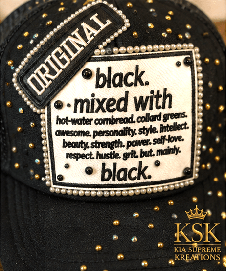 Mixed With™ Rhinestone Trucker Hat – Kia Supreme Kreations product image 5