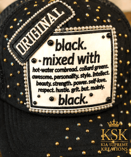 Mixed With™ Rhinestone Trucker Hat – Kia Supreme Kreations product image 5