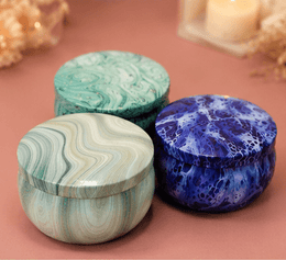 Ocean Marble Artisan Candle Collection – Kia Supreme Kreations product image 2