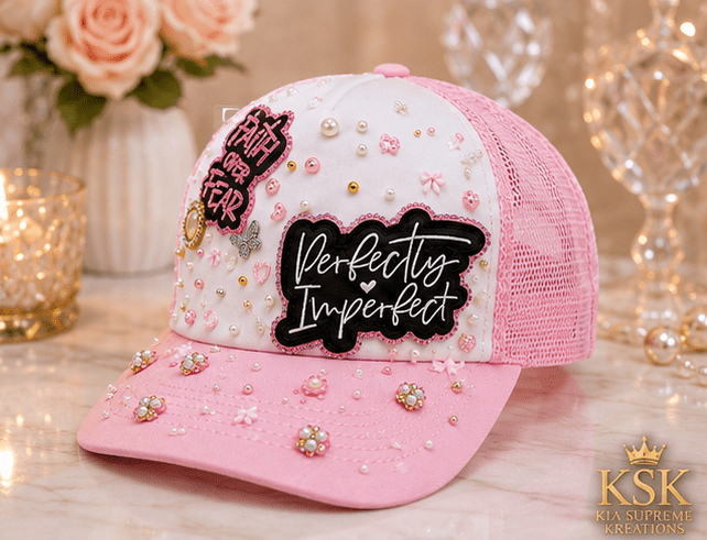 Perfect™ Rhinestone Trucker Hat – Kia Supreme Kreations product image 2