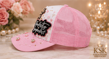 Perfect™ Rhinestone Trucker Hat – Kia Supreme Kreations product image 3