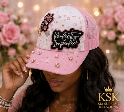 Perfect™ Rhinestone Trucker Hat – Kia Supreme Kreations product image 8