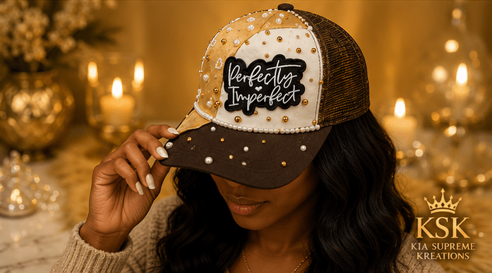 Perfect™ Rhinestone Trucker Hat – Kia Supreme Kreations product image 7