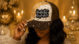 Perfect™ Rhinestone Trucker Hat – Kia Supreme Kreations product image 7