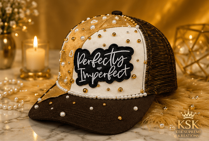 Perfect™ Rhinestone Trucker Hat – Kia Supreme Kreations product image 2