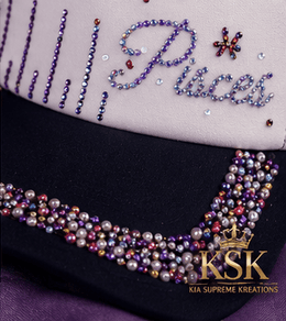 Pisces™ Zodiac Rhinestone Trucker Hat – Kia Supreme Kreations product image 7