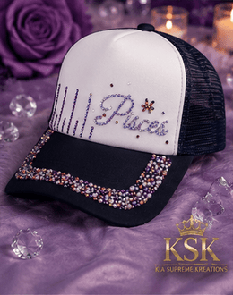 Pisces™ Zodiac Rhinestone Trucker Hat – Kia Supreme Kreations product image 4