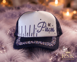 Pisces™ Zodiac Rhinestone Trucker Hat – Kia Supreme Kreations product image 1