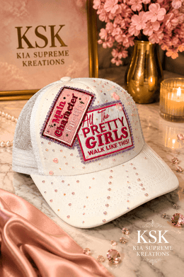 Pretty™ Rhinestone Trucker Hat – Kia Supreme Kreations product image 1